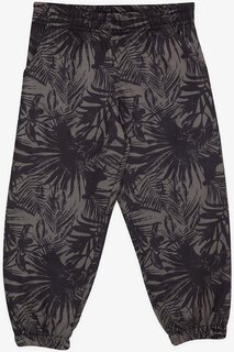 Спортивные штаны для мальчиков с узором в виде листьев цвета хаки (1–4 года) Breeze