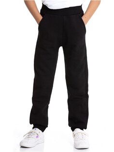 Спортивные штаны с присборенными нитками без рисунка 54903 MYHANNE, черный