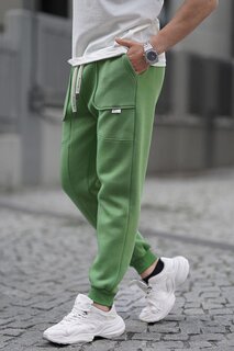 Зеленые базовые спортивные штаны Cargo Pocket 6527 MADMEXT