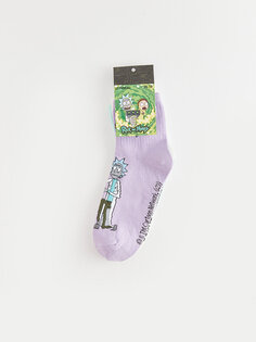 Набор из 3 женских носков с принтом «Рик и Морти» LCW DREAM