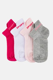 Набор из 4 красочных спортивных носков для девочек Cozzy Socks