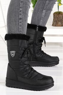 Зимние женские зимние ботинки с утепленной овчиной внутри TWG 995 AYAKLAND, новый черный