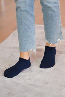 Набор из 6 женских темно-синих бамбуковых носков без узора Bross