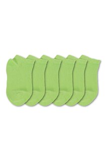 Набор из 6 женских носков-сапожек на плоской подошве, светло-зеленых Cozzy Socks