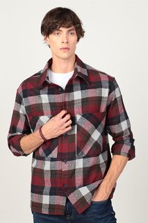 Зимняя мужская красочная рубашка в клетку с двумя карманами больше размера Lumberjack TUDORS