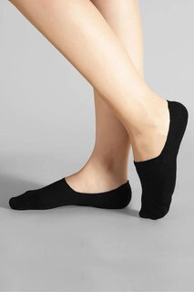 Невидимые балерины хлопковые носки унисекс, 6 пар Black Deer, черный