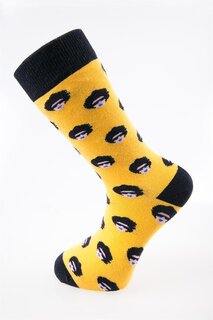 Носки Hipstar Bonus желтого и черного цвета Cozzy Socks