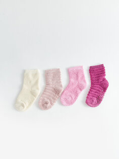 Носки для маленьких девочек с собственным узором, 4 шт. LCW baby