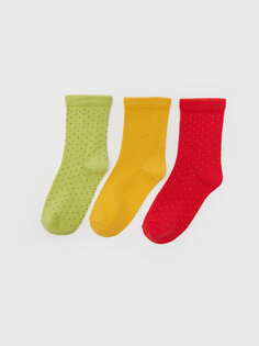 Носки для мальчика с рисунком, набор из 3 шт. LCW ECO, зеленый