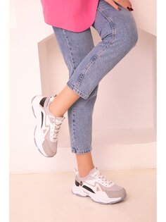 Кожаная женская спортивная обувь на шнуровке Soho Exclusive, пудрово-розовый