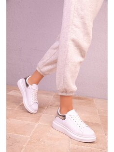 Кожаная женская спортивная обувь на шнуровке Soho Exclusive, серый