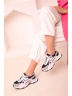 Кожаная женская спортивная обувь на шнуровке Soho Exclusive, сирень