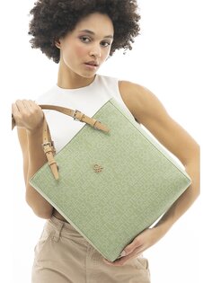 Кожаная женская сумка BENETTON, зеленый