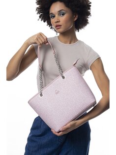 Кожаная женская сумка BENETTON, розовый