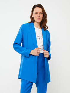 Однотонная женская куртка с длинным рукавом LCWAIKIKI Classic, темно-синий