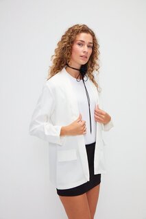 Однотонная куртка с длинными рукавами MUNİ MUNİ, белый Muni Muni