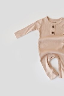 Комбинезон из модала с длинными рукавами BabyCosy Organic Wear, пудрово-розовый