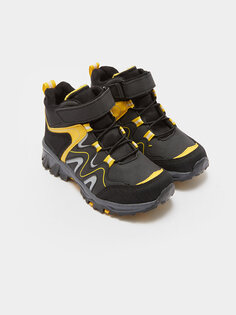 Трекинговые ботинки для мальчиков со шнурками и липучками LCW STEPS, черный