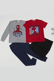 Комплект из 4 предметов: футболка, шорты и брюки с изображением ЧЕЛОВЕКА-ПАУКА For You Kids