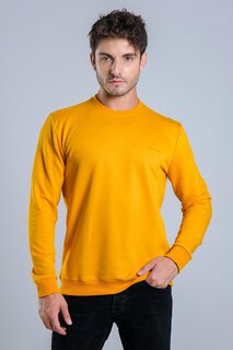 Однотонный свитер New Age с принтом MAR ÖR300 Stilkombin, горчично-желтый