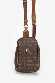 Коричневая женская сумка для тела с регулируемым перекрестным ремнем Sage MC231103764 Marie Claire