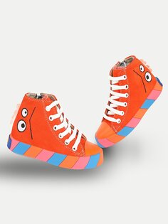 Оранжевые замшевые кроссовки Monster для мальчиков Casabony
