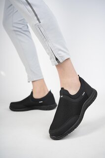 Ортопедические дышащие легкие кроссовки унисекс без шнурков для ходьбы, спортивная обувь Muggo, черный