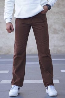 Коричневые мужские джинсовые брюки прямого кроя 6312 MADMEXT