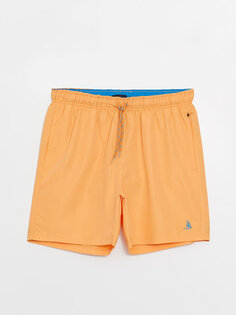 Короткие мужские шорты для плавания с принтом LCW SWIMWEAR, пастельный оранжевый