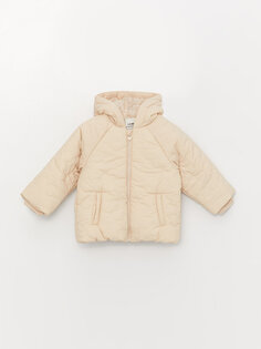 Пальто для маленьких девочек с капюшоном и длинными рукавами LCW baby, цвет кожи