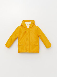 Пальто для маленьких мальчиков с капюшоном и длинными рукавами LCW ECO, желтый