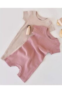 Короткий детский комбинезон из модала из двух частей BabyCosy Organic Wear