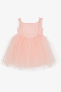 Тюлевое платье для девочек «Лосось» с бантом (1–4 года) Breeze