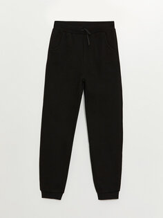 Базовые спортивные штаны для девочек-джоггеров с эластичной резинкой на талии LCW Kids, новый черный