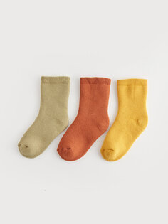 Базовые носки для маленьких мальчиков, 3 шт. LCW baby, горчично-желтый