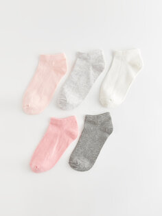 Базовые носки для девочек (5 шт.) LCW Kids, розовый