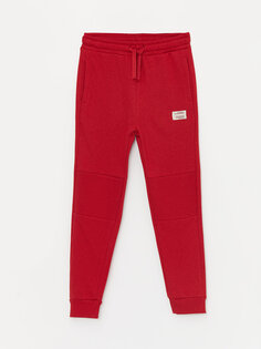 Базовые спортивные штаны для мальчиков с эластичной резинкой на талии LCW ECO, темно-бордовый