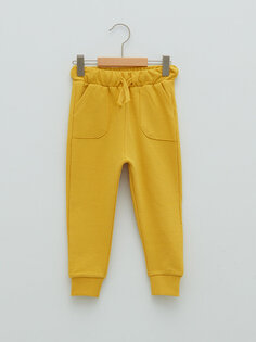 Базовые спортивные штаны-джоггеры для мальчика с эластичной резинкой на талии LCW baby, матовый желтый