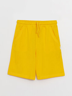 Базовые шорты для мальчиков с эластичной резинкой на талии LCW Kids, средний желтый