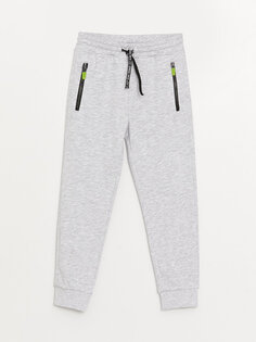 Базовые спортивные штаны для мальчиков с эластичной резинкой на талии LCW Kids, светло-серый меланж