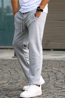 Базовые спортивные штаны окрашенного серого цвета 5479 MADMEXT