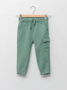 Базовые спортивные штаны-джоггеры для мальчика с эластичной резинкой на талии LCW baby, сизый
