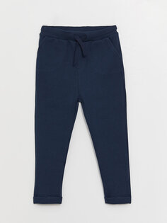 Базовые спортивные штаны-джоггеры для мальчика с эластичной резинкой на талии LCW baby, темно-синий