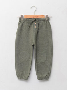 Базовые спортивные штаны-джоггеры для мальчика с эластичной резинкой на талии LCW baby, хаки