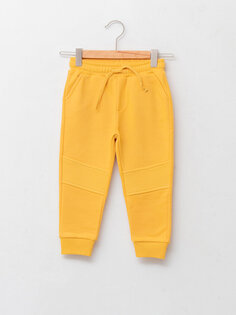 Базовые спортивные штаны-джоггеры для мальчика с эластичной резинкой на талии LCW baby, средний желтый
