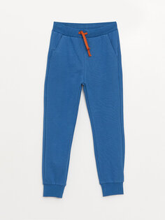 Базовые спортивные штаны для мальчиков с эластичной резинкой на талии LCW Kids, средний синий