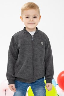 Базовый кардиган для мальчика с карманами и дымчатым гербом (2–6 лет) Breeze
