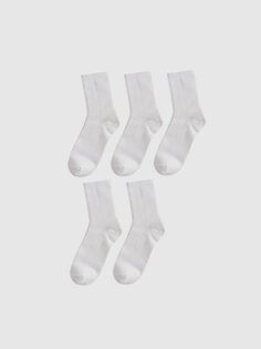 Базовый набор носков для мальчика, 5 шт. LCW Kids, белый