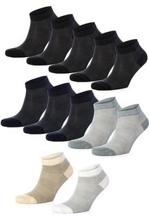 Бамбуковые мужские носки-пинетки, разные цвета, 12 шт. 10515 TOLIN