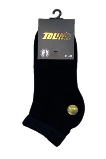 Бамбуковые мужские черные бесшовные носки-пинетки, 12 шт. 10500 TOLIN